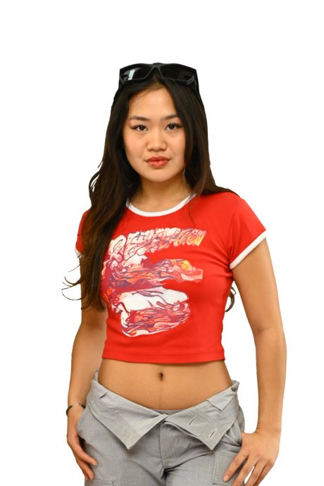 Red baby tee