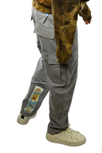 Load image into Gallery viewer, Grey military cargo pants
