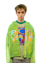 Load image into Gallery viewer, Green zip up jacket
