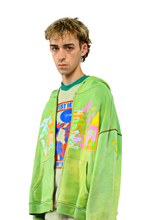 Load image into Gallery viewer, Green zip up jacket
